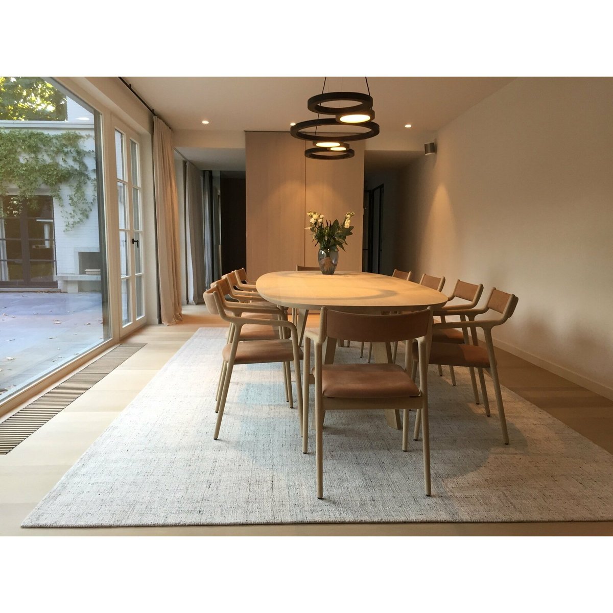 Tapis rectangulaire en laine HAMILTON beige, RECOLLECTION