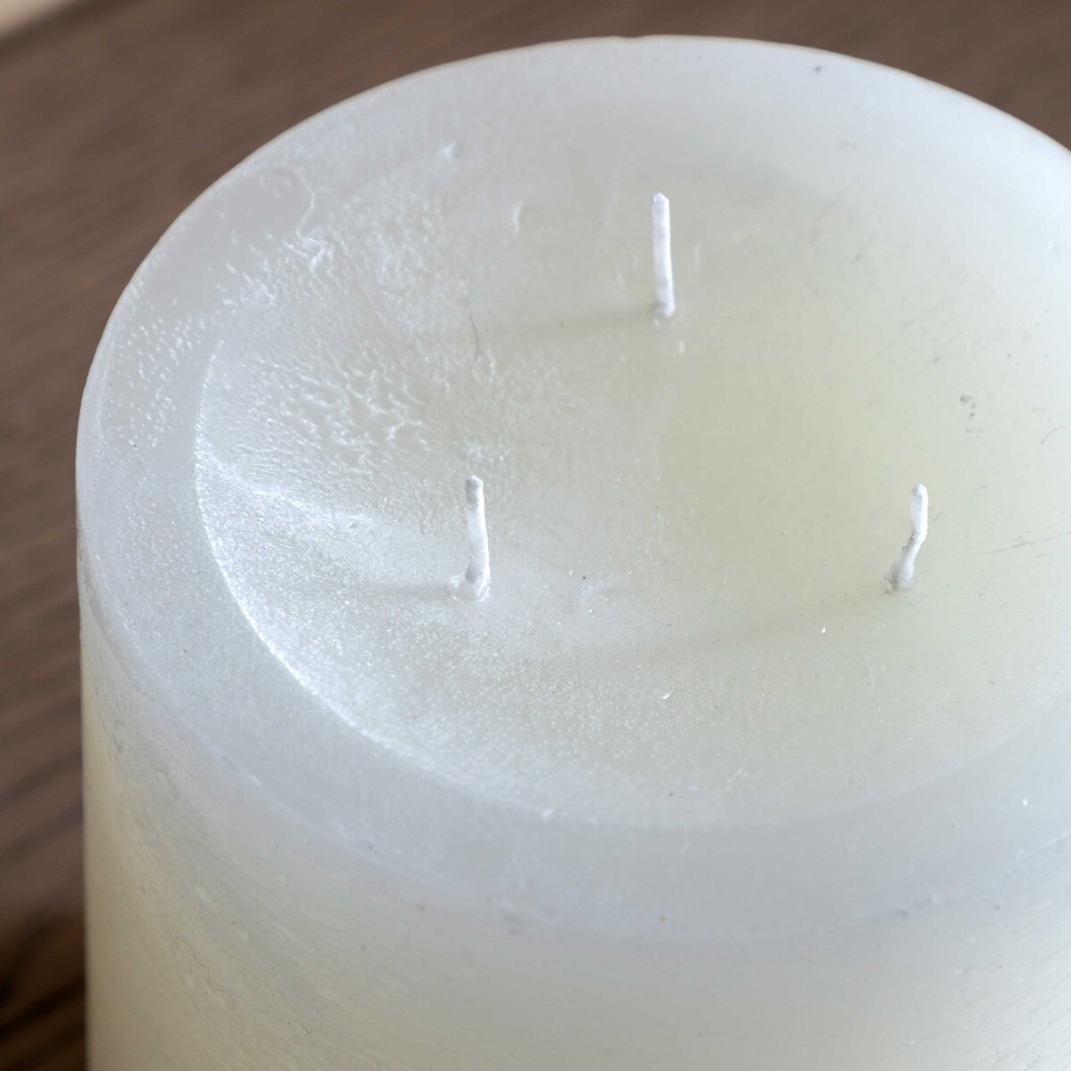 Large Rustic PillarPillar Candle in White white, ÉDITÉ
