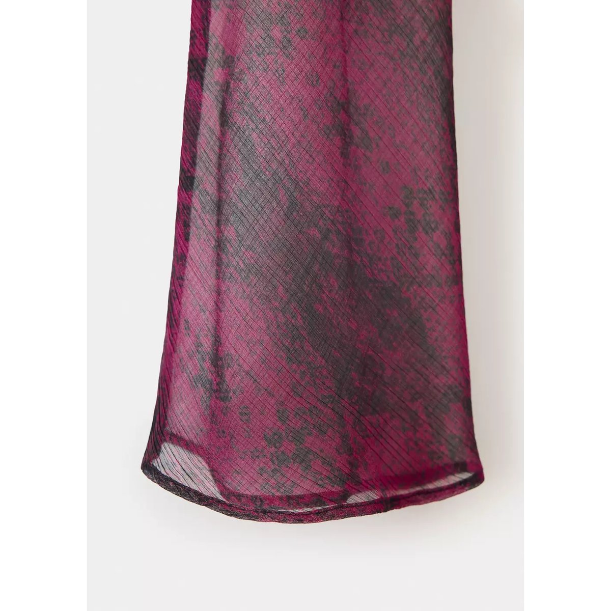 Robe à manches évasées imprimé animal rose, MANGO