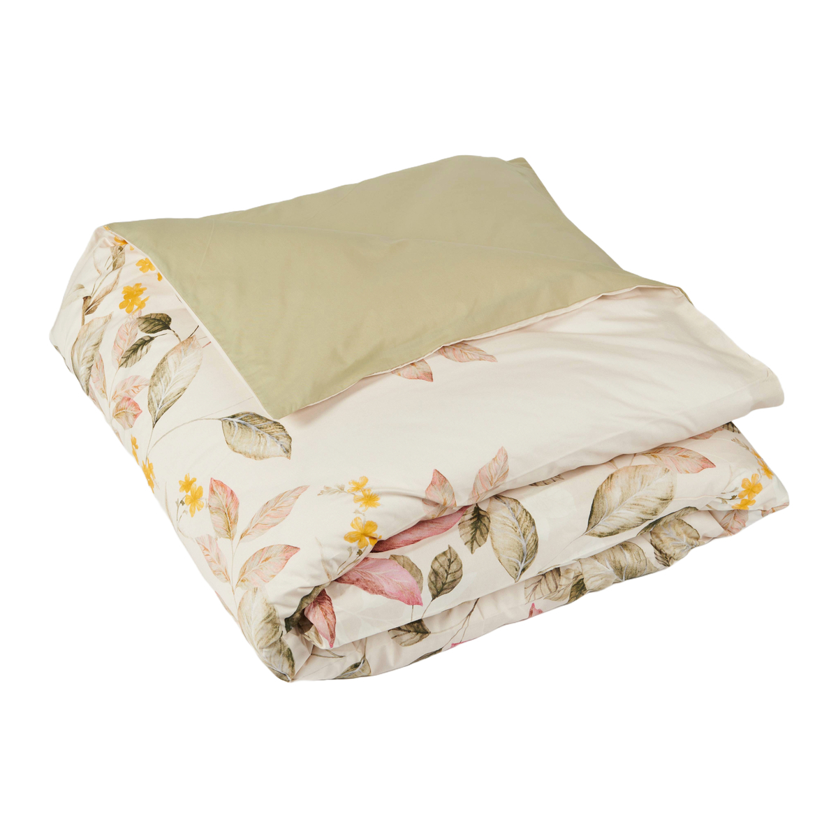 Housse De Couette   Percale De Coton - MARIA fleurs, TRADITION DES VOSGES
