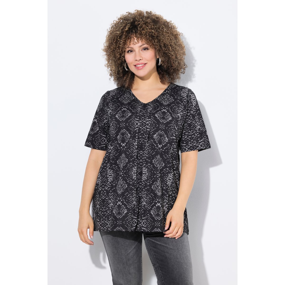 T-shirt manches courtes gris graphite, ULLA POPKEN