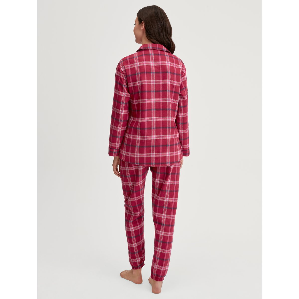 Pyjama manches longues Coton HOLIDAY DREAMS deep rouge, CALIDA