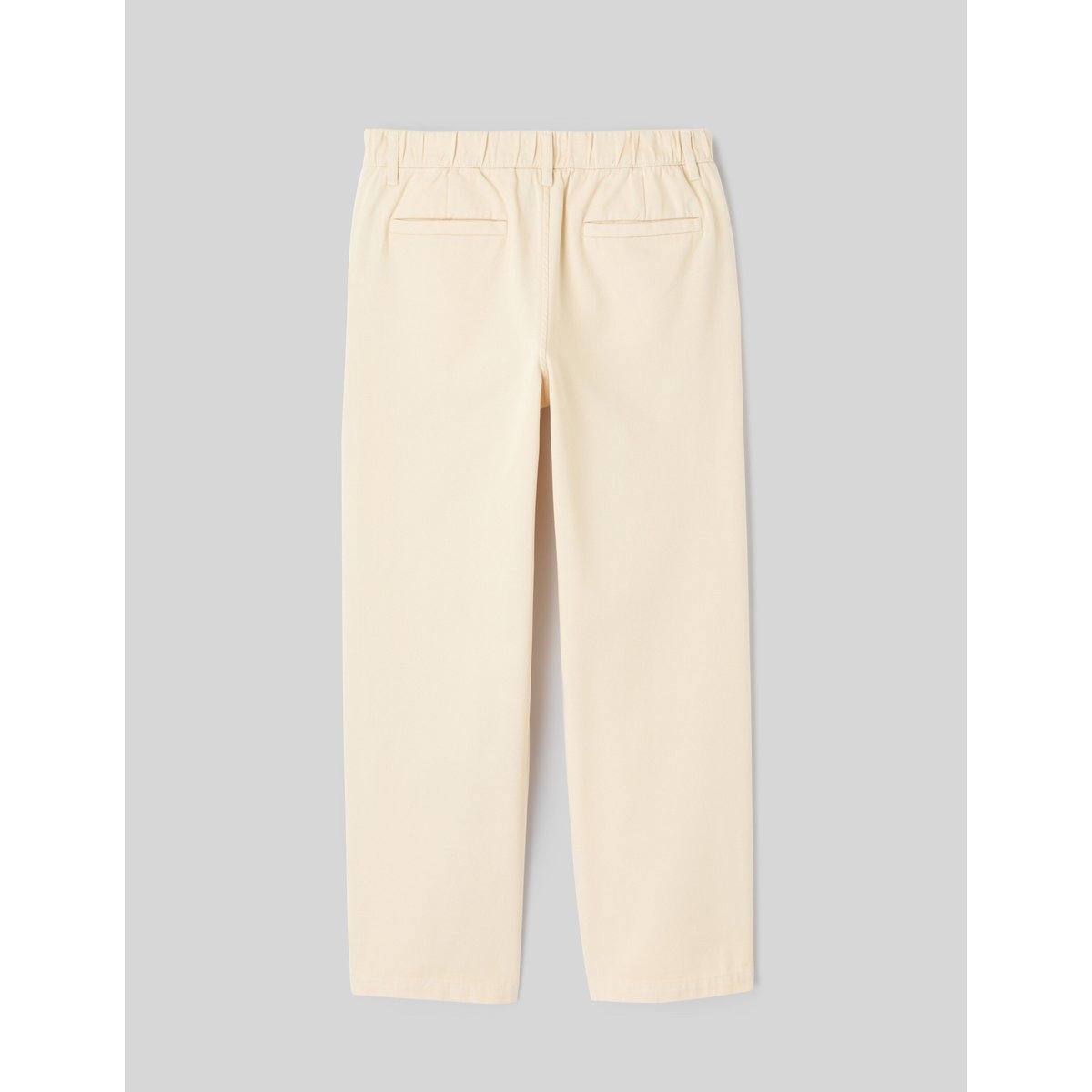 Pantalon droit à pinces naturel, BZB
