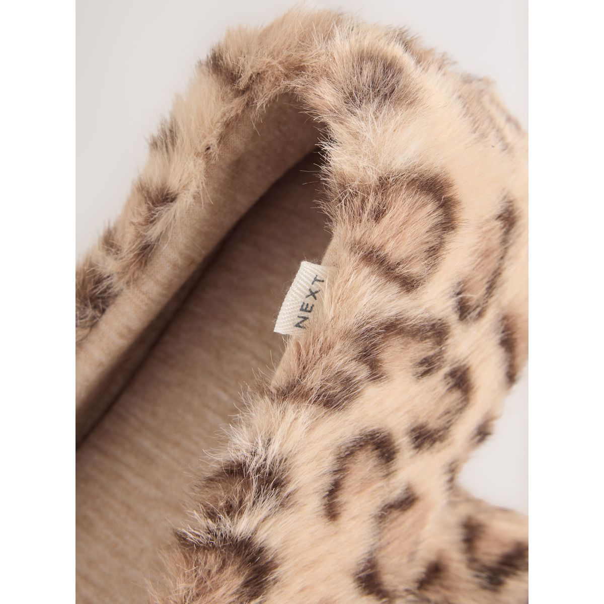 Chaussons à imprimé ballerine marron/animal, NEXT