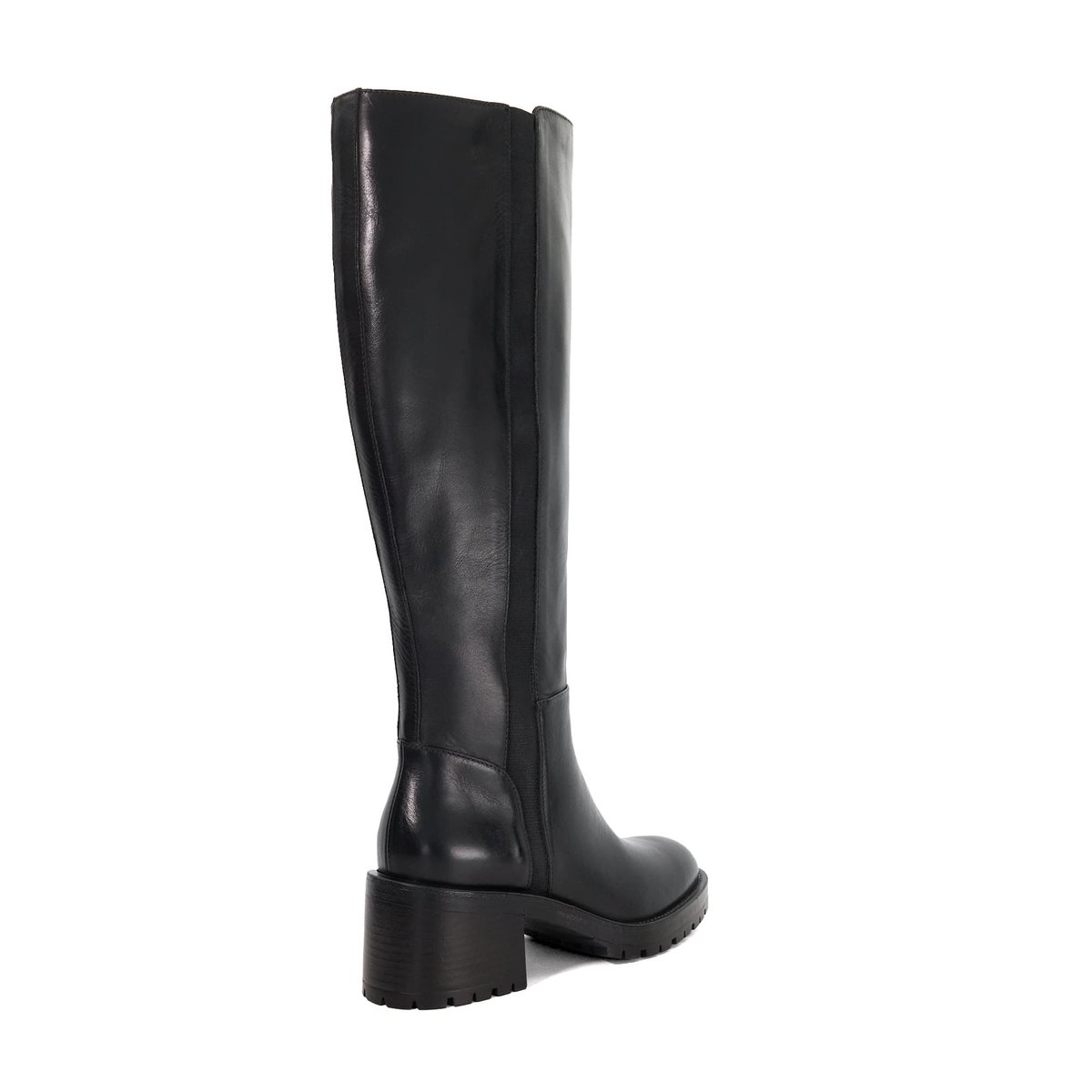 Bottes hauteur genou en cuir - TAISY black-leather, DUNE LONDON