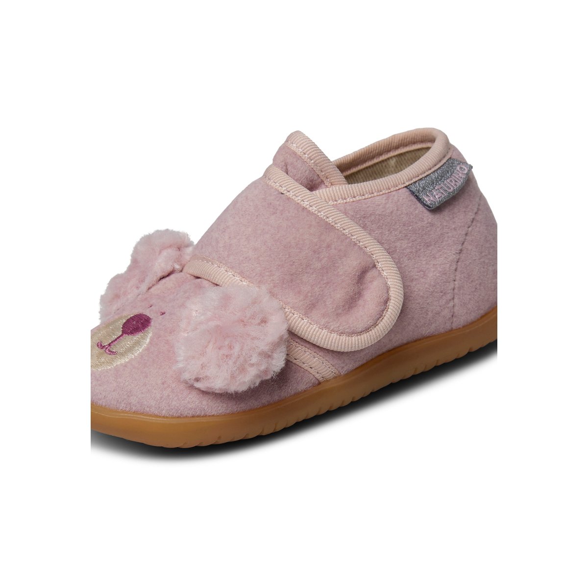 Pantoufles en tissu BIDAIM rose, NATURINO