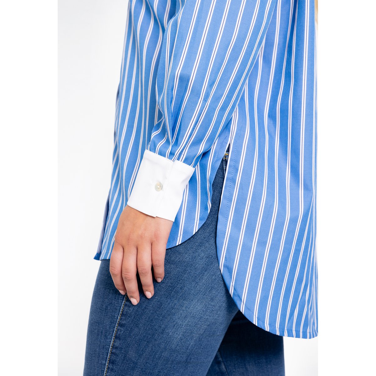Chemise imprimé / imprimée indigo, YOEK