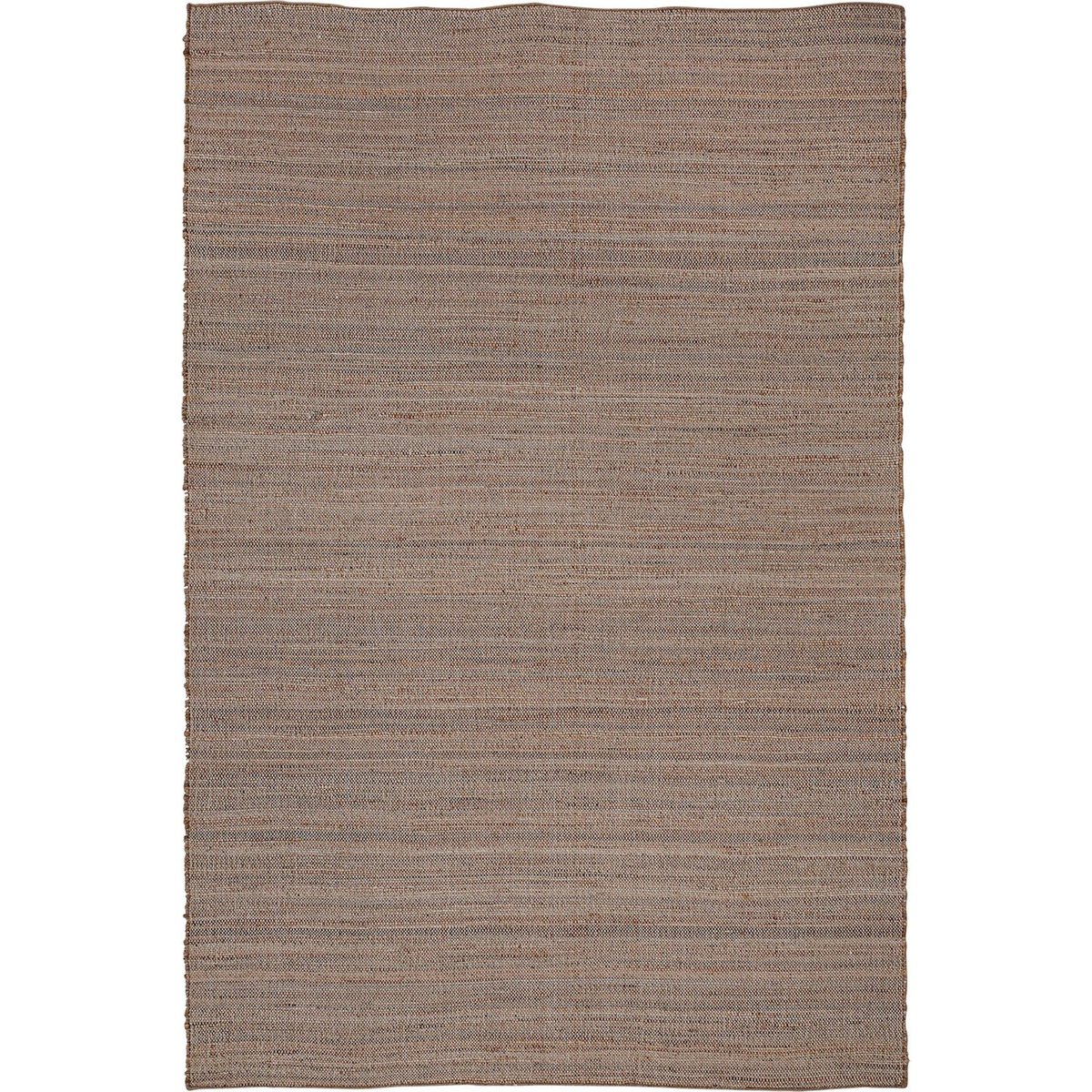 Tapis en jute et coton style bohème tons marron naturel et beige, RECOLLECTION