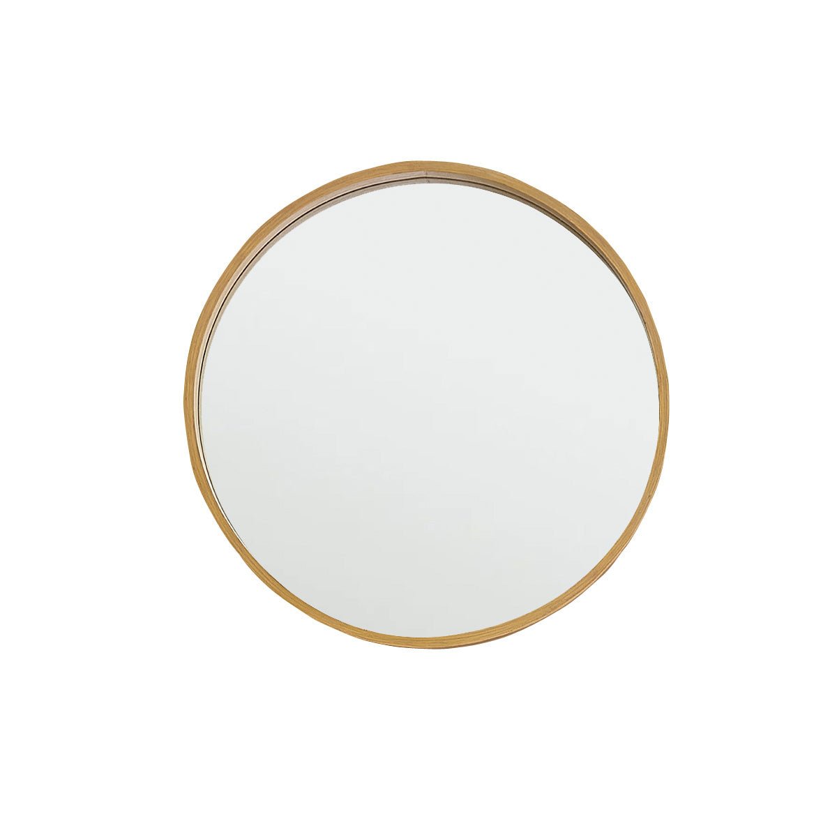 Miroir en chêne rond 50 cm ERNEST naturel, BERAH GETAH