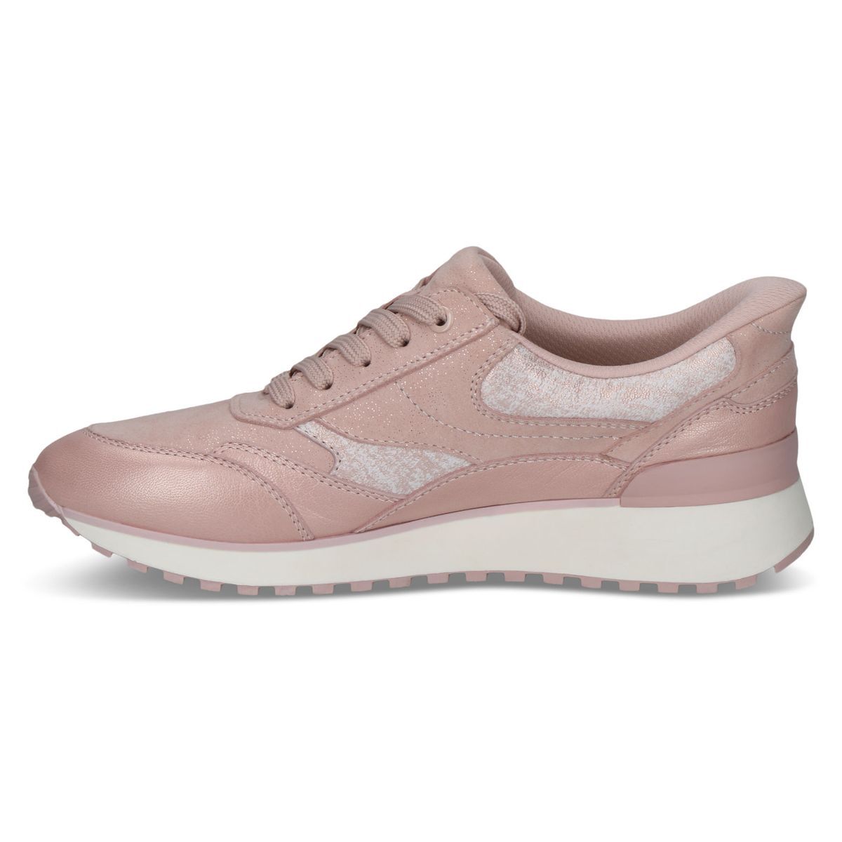 Basket en cuir rose fard, CAPRICE