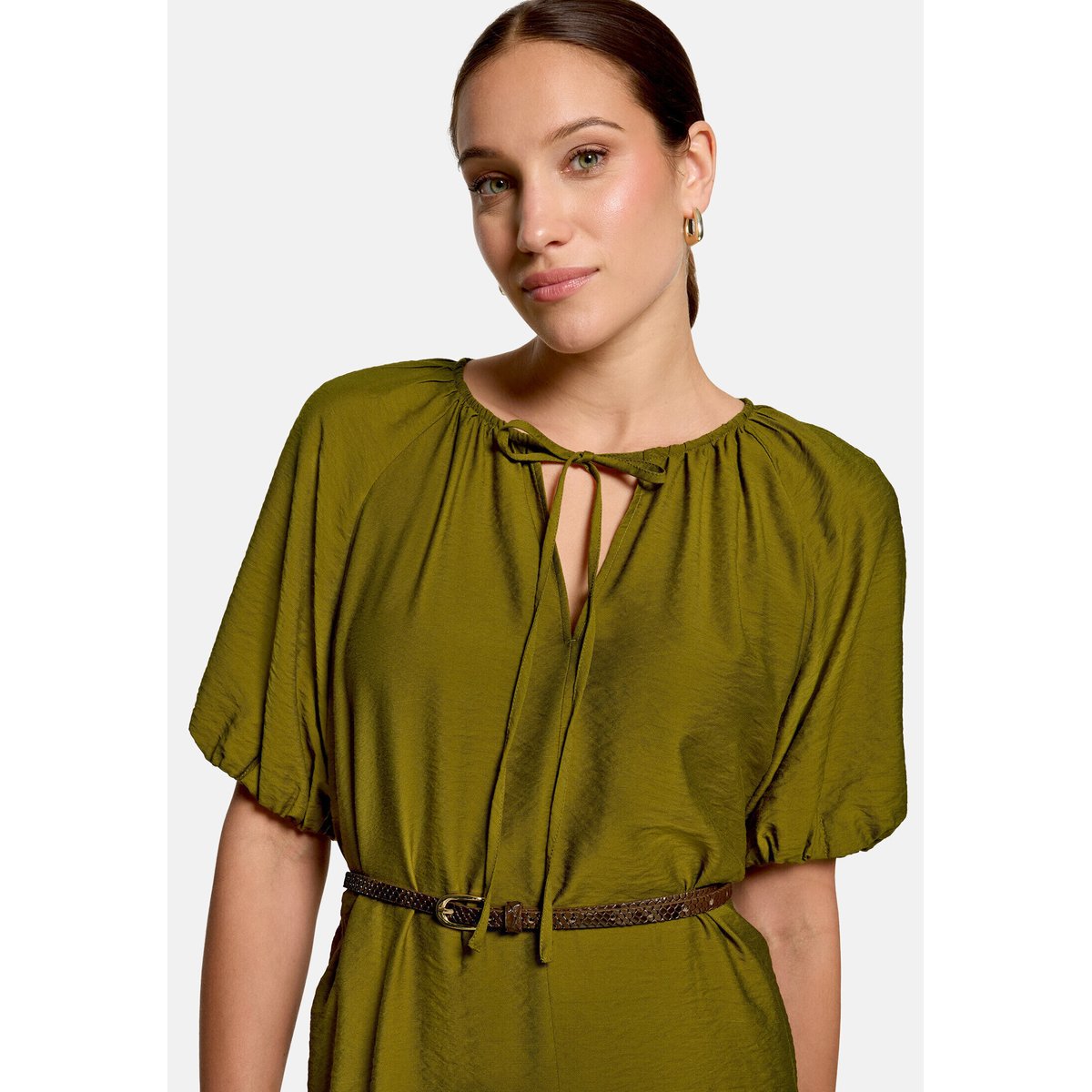 Robe casual à ceinture fir green, ZERO