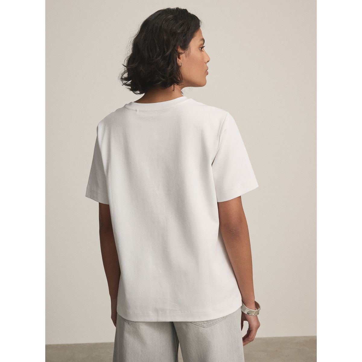 T-shirt ras du cou épais blanc, NEXT