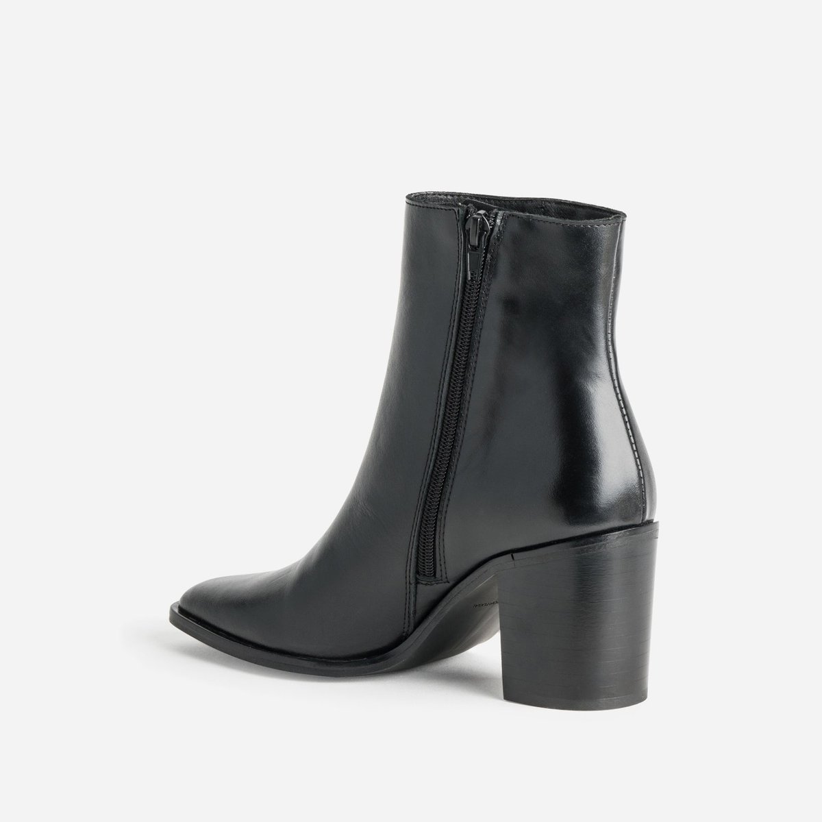 Boots À Talon en cuir NADINE noir, ERAM