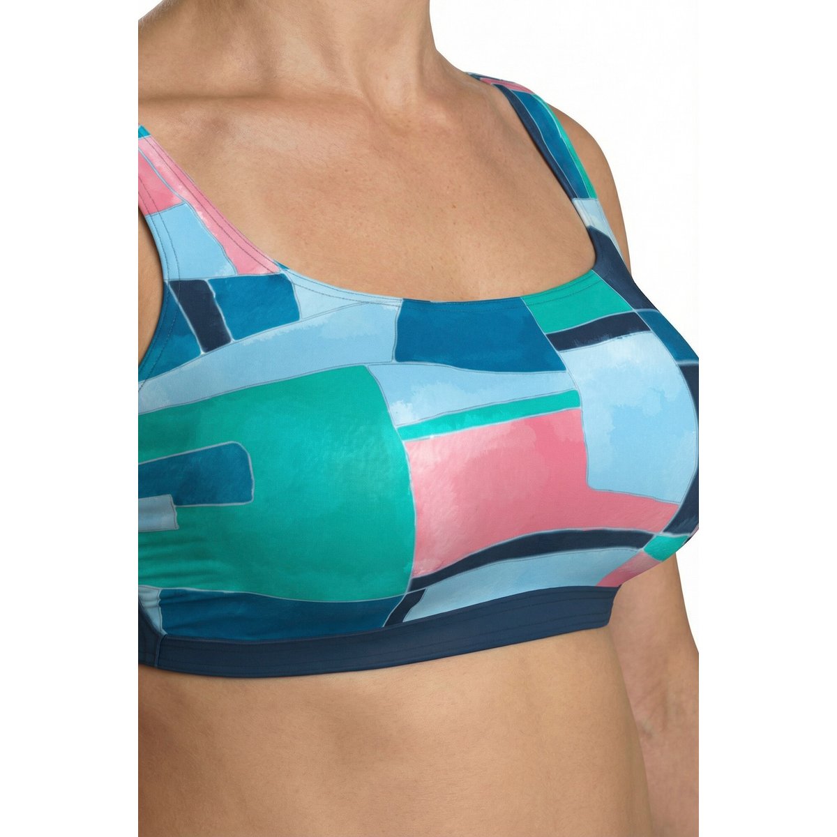 Bikini avec bonnets souples bleu foncé, ULLA POPKEN