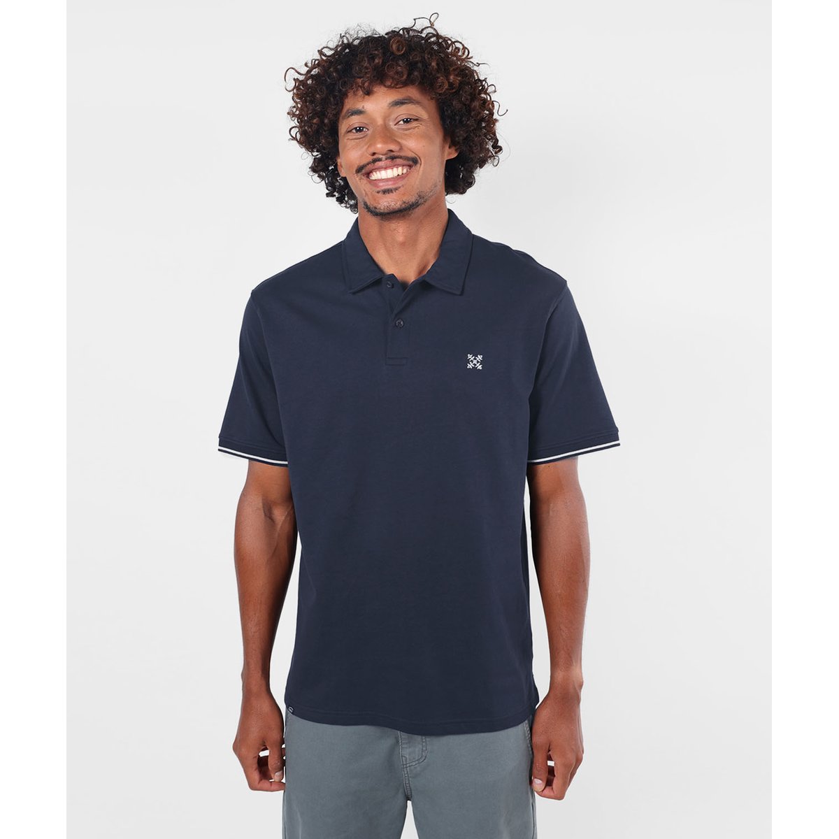Polo manches courtes TIMELESS deep marine, OXBOW