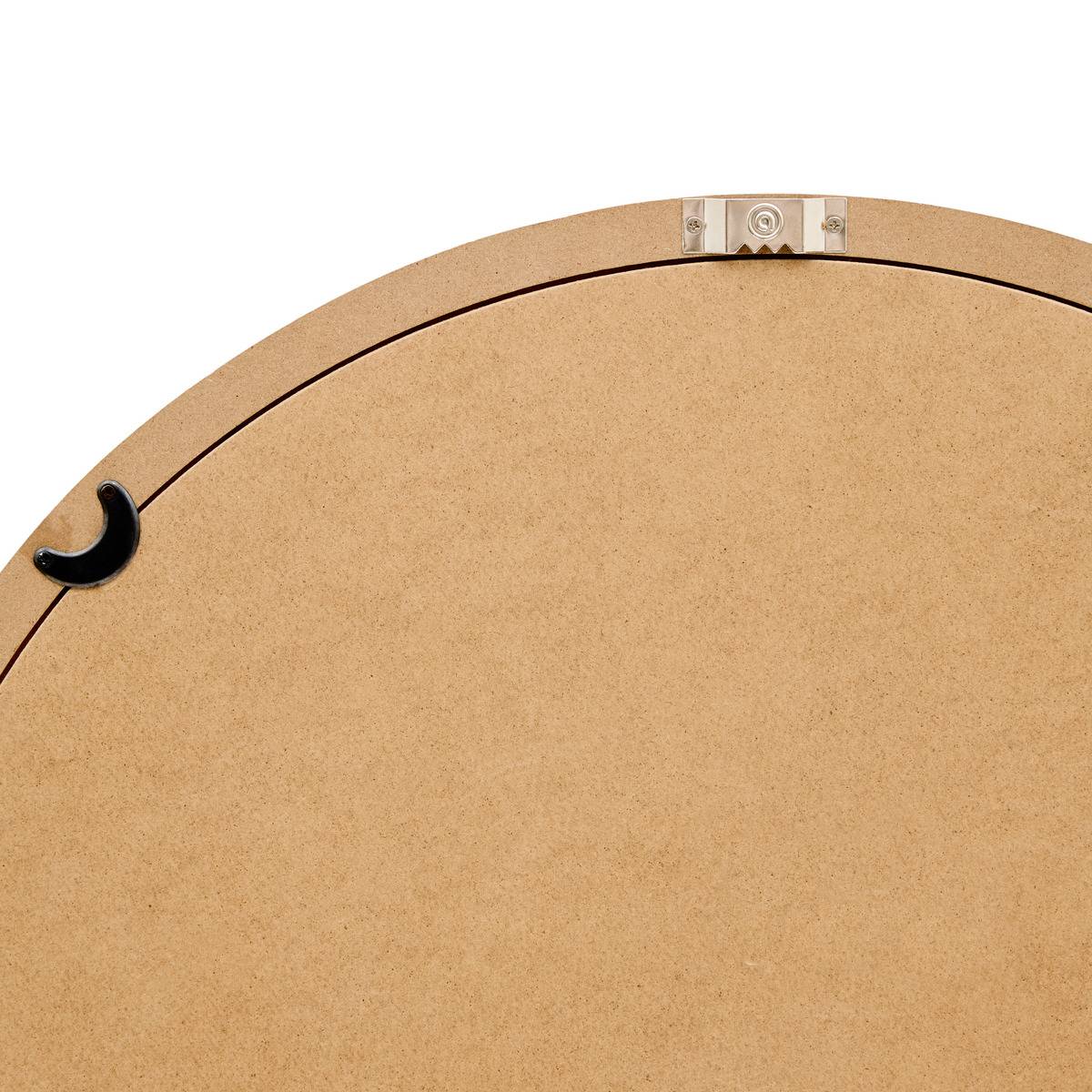 Miroir rond TRUDY beige ficelle, ATMOSPHERA