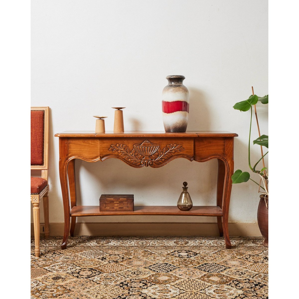 Console en bois René Trotel Francine N°747 - Bon état bois clair, DEBONGOUT