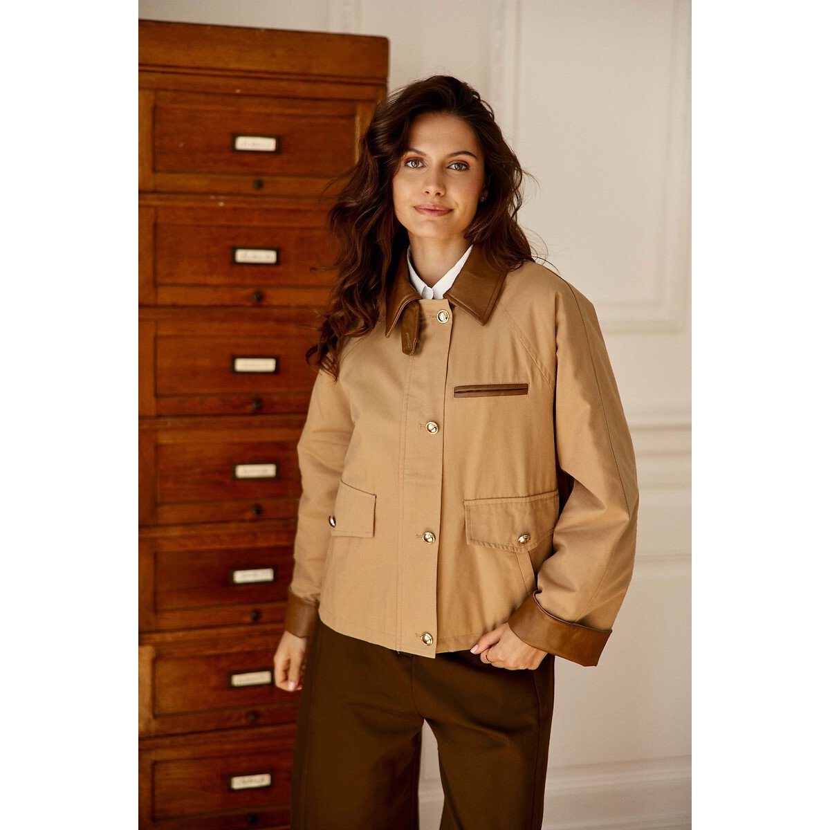 Parka corto, VELINA cammello, LA PETITE ETOILE