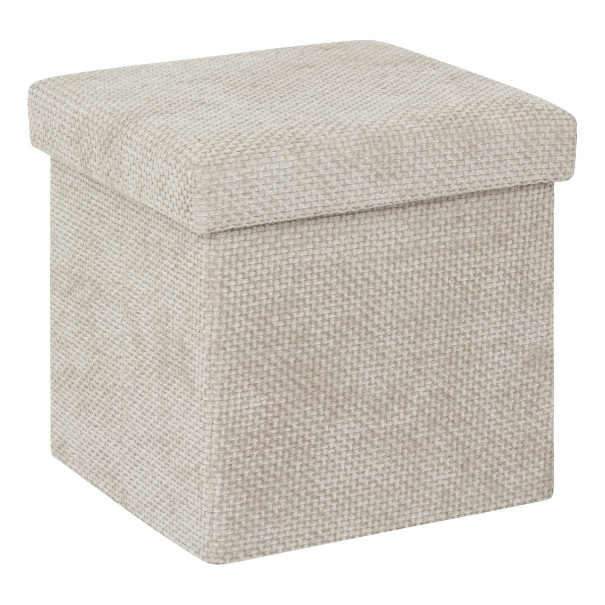 Pouf de rangement pliable en tissu MIX'N MODUL beige, 5FIVE SIMPLY SMART