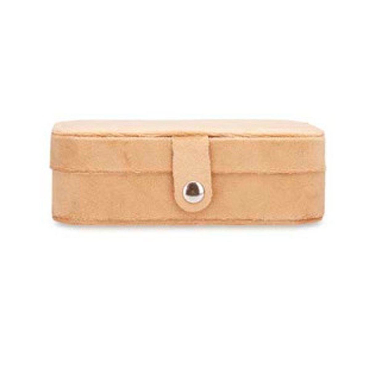 Boîte à bijoux de voyage velours beige 11.5x16.5x6cm beige, WADIGA