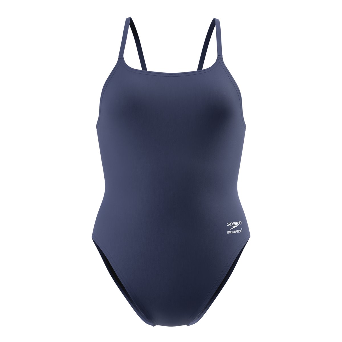 Maillot de bain 1 pièce uni à bretelles fines TEAM ENDURACEX bleu marine, SPEEDO