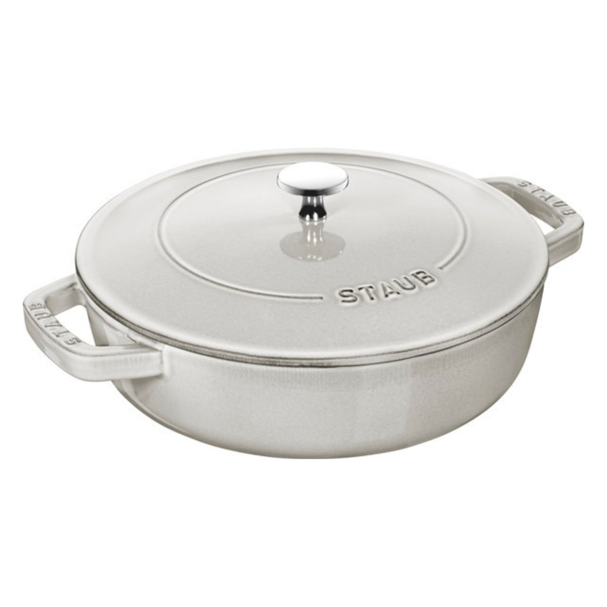 Sauteuse Chistera, 24 cm blanc, STAUB