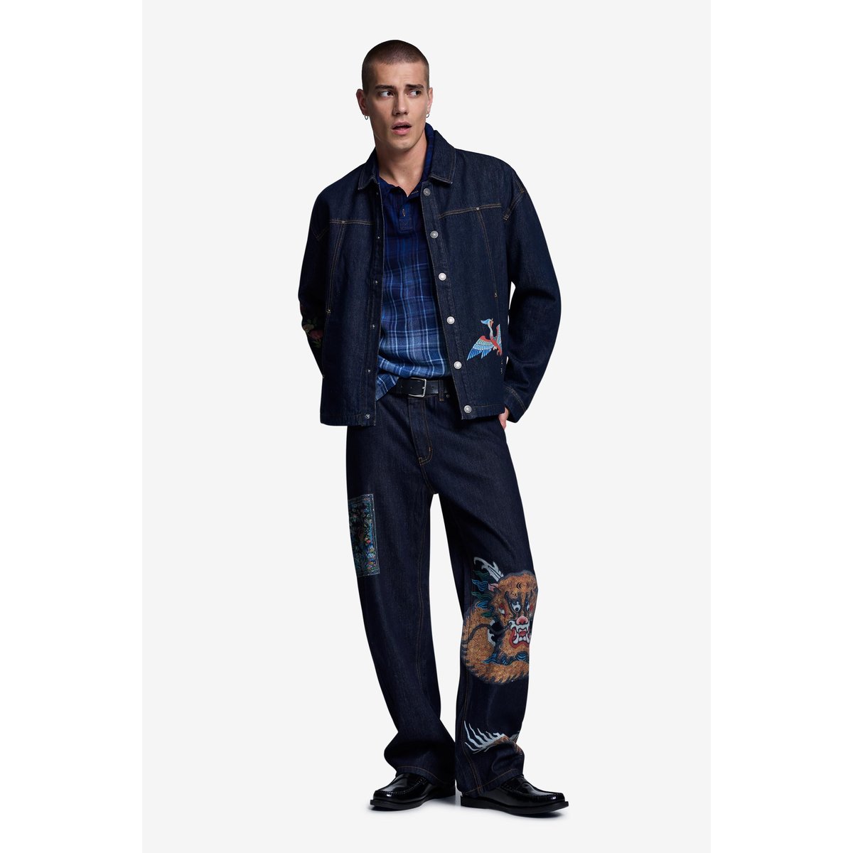 Veste imprimée 100 % coton bleu, DESIGUAL