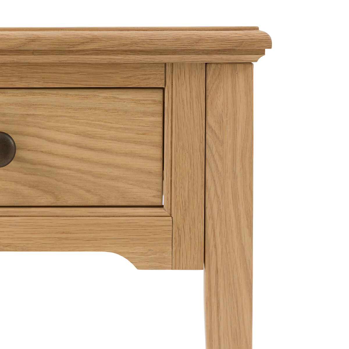Harriet Oak 1 Drawer Side Table light oak wood, SO'HOME