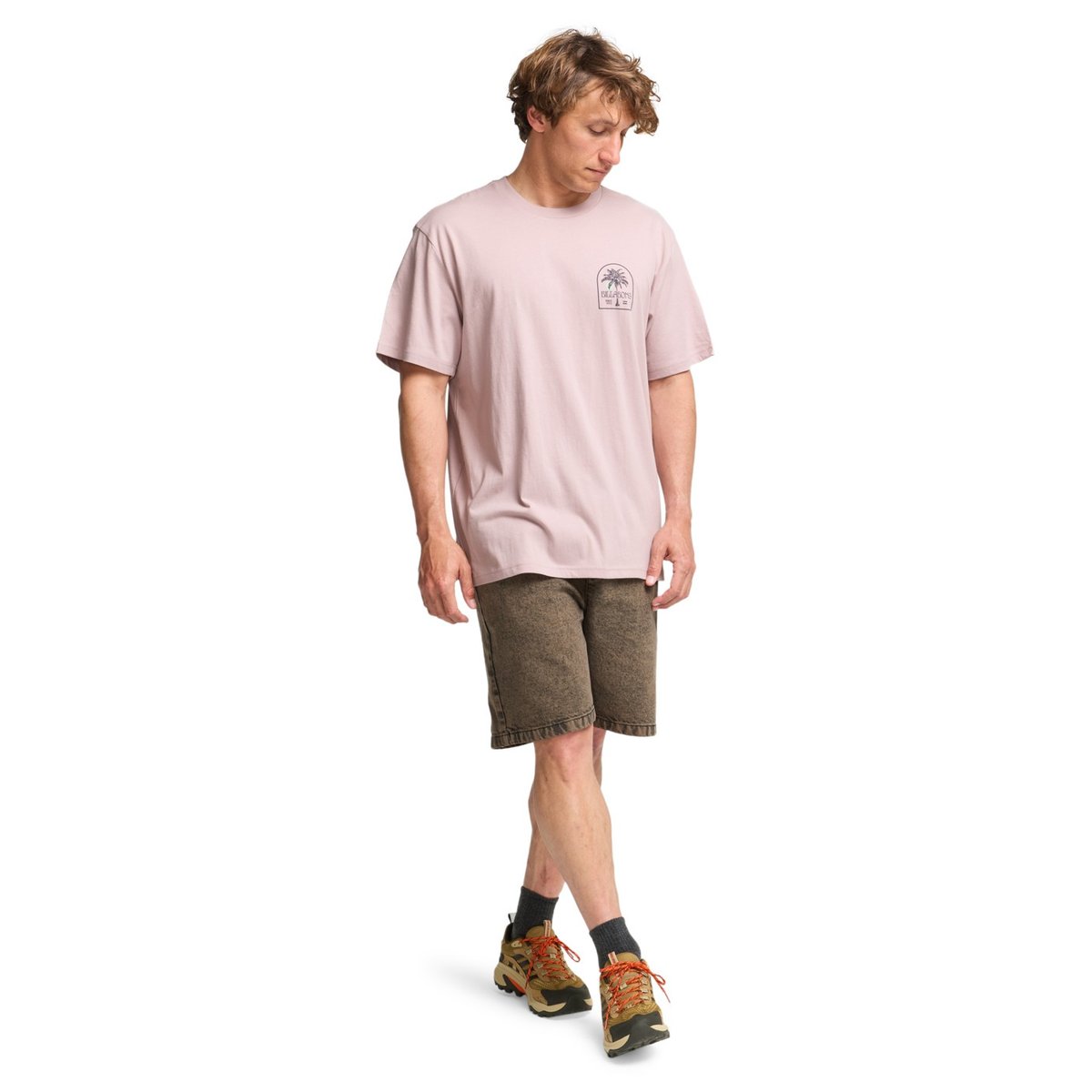 T shirt manches courtes PORTAL PREMIUM violet dusty purple, BILLABONG
