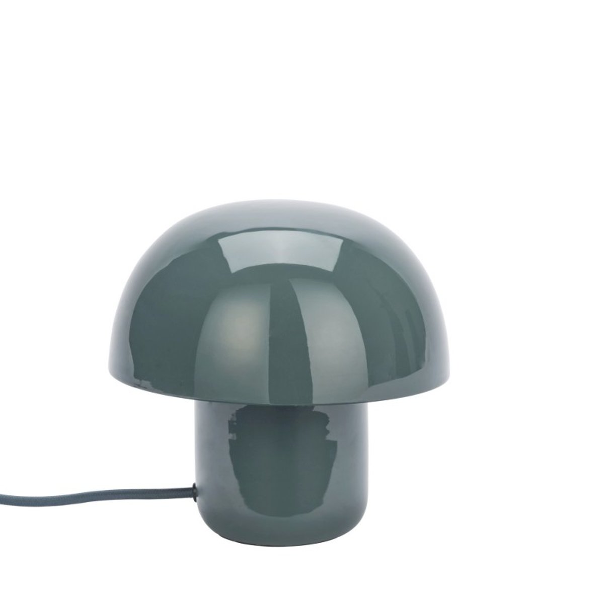 Petite lampe champignon métal émaillé bleu, MADAM STOLTZ