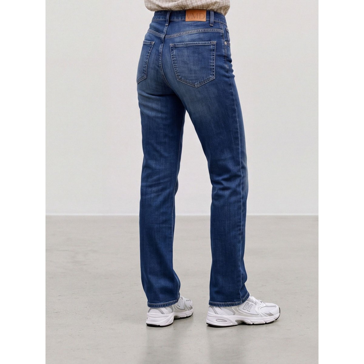 Jean À Coupe Large dark blue denim 1, VERO MODA