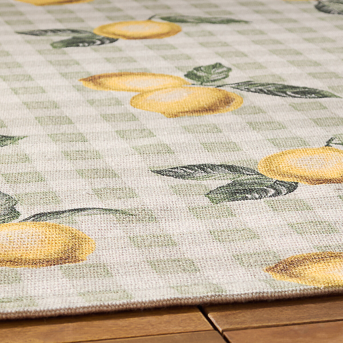 Fruits Lemons Striped Indoor/Outdoor Rug sage, FURN.