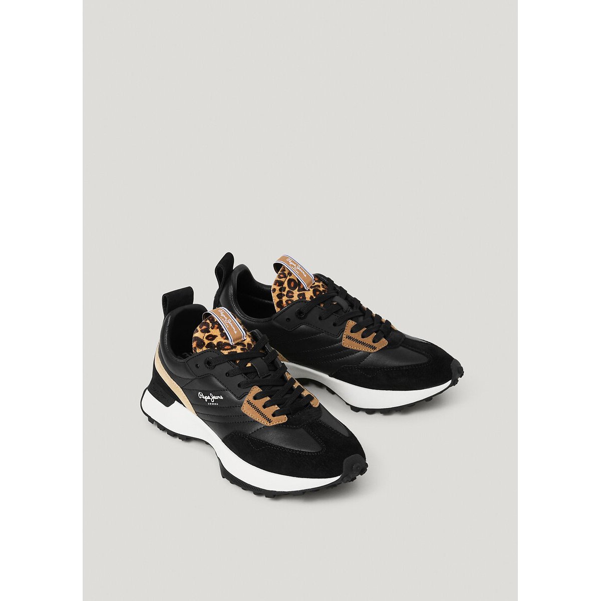 Baskets basses LUCKY FIERCE noir, PEPE JEANS