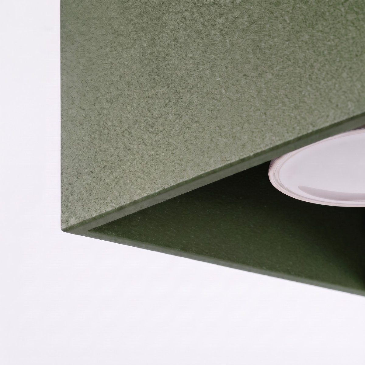 Plafonnier Aluminium Vert Olive GU10 1 Quad vert olive, EDEN