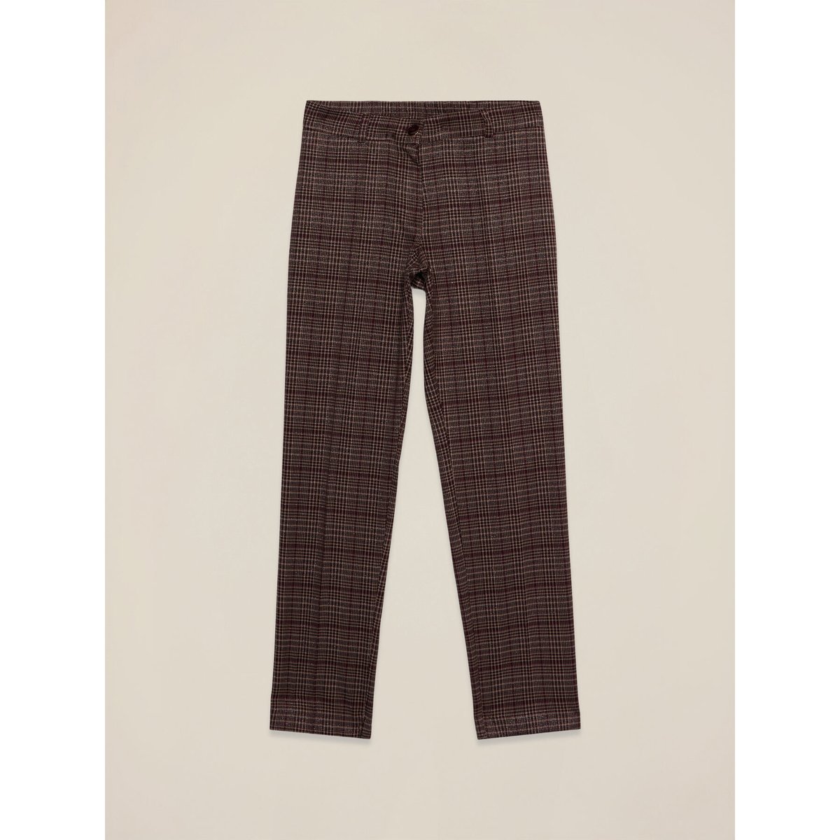 Pantalon à carreaux burgundy, OLTRE