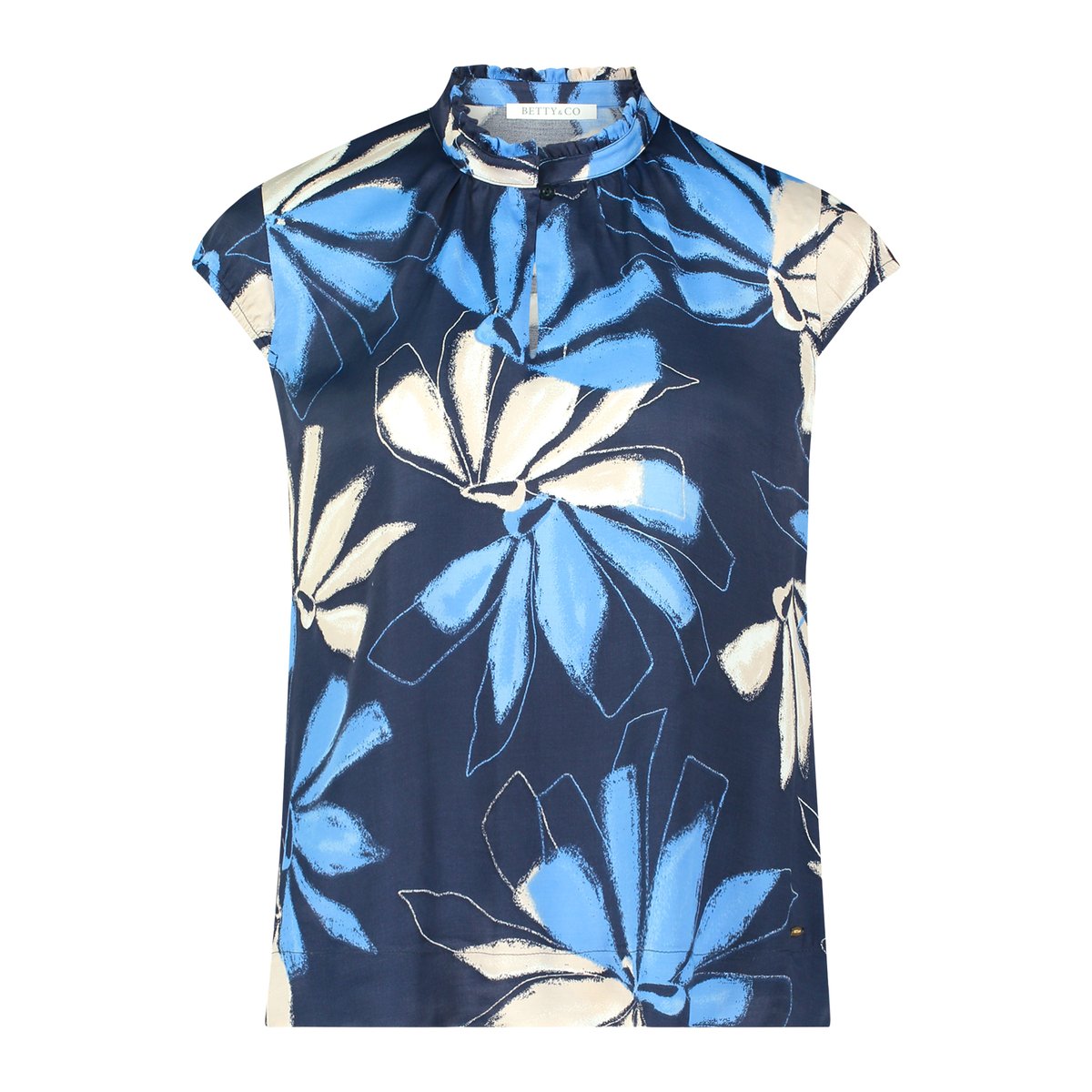 Tunique manches courtes bleu foncé/bleu, BETTY & CO