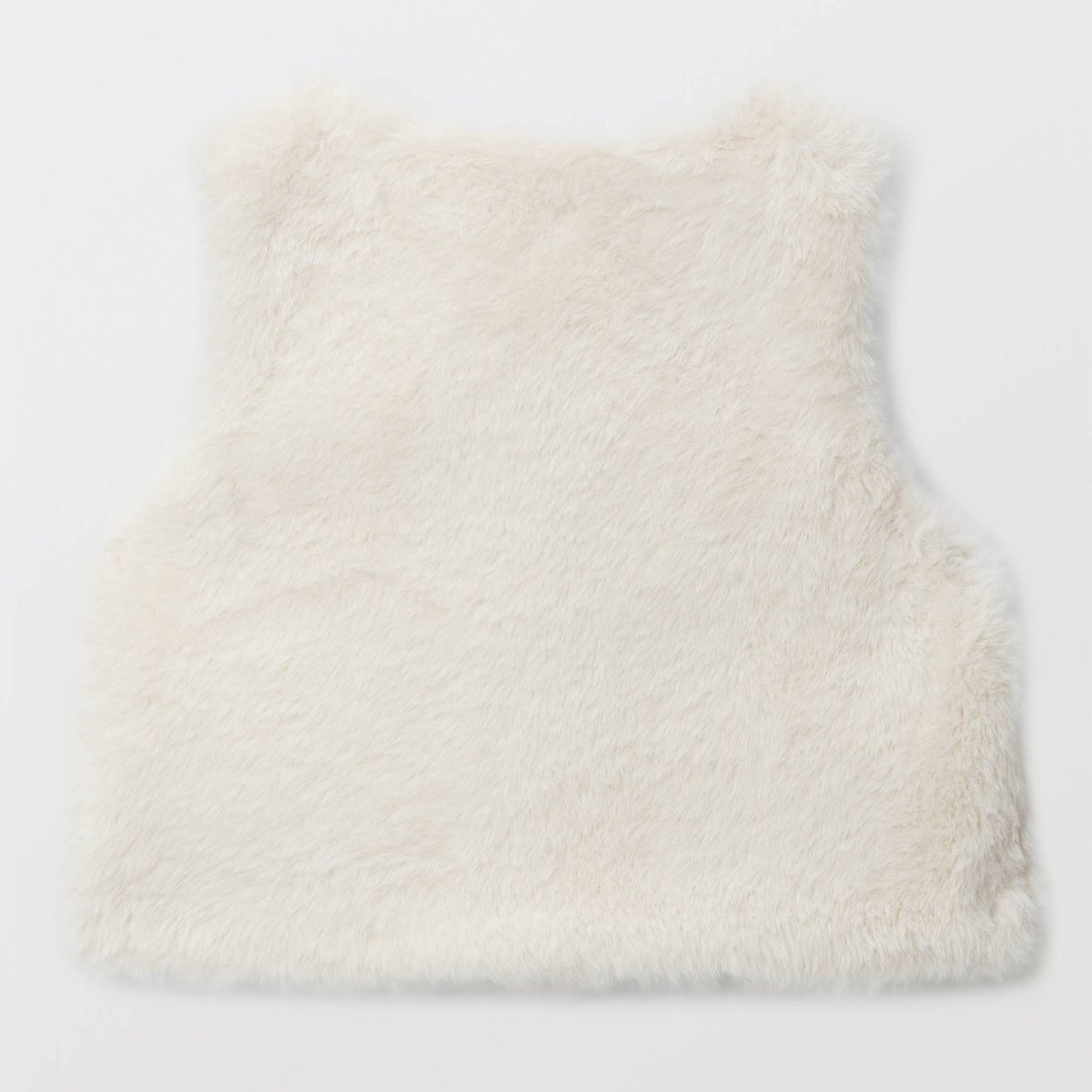 Gilet sans manches uni en imitation fourrure naturel, BOUT'CHOU