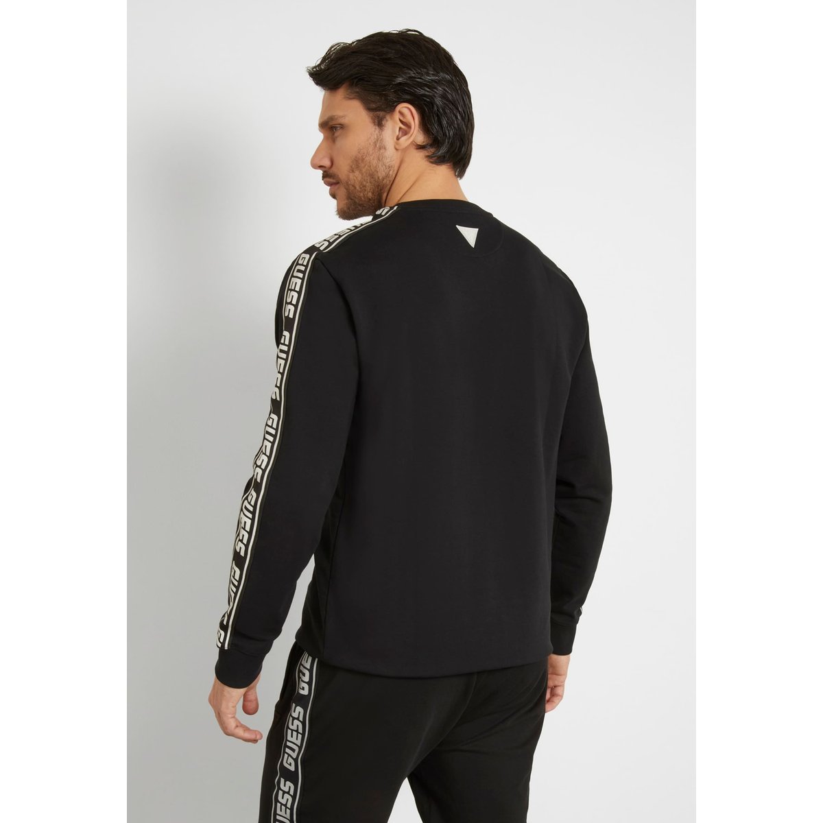 Sweat-Shirt Logo Frontal noir, GUESS