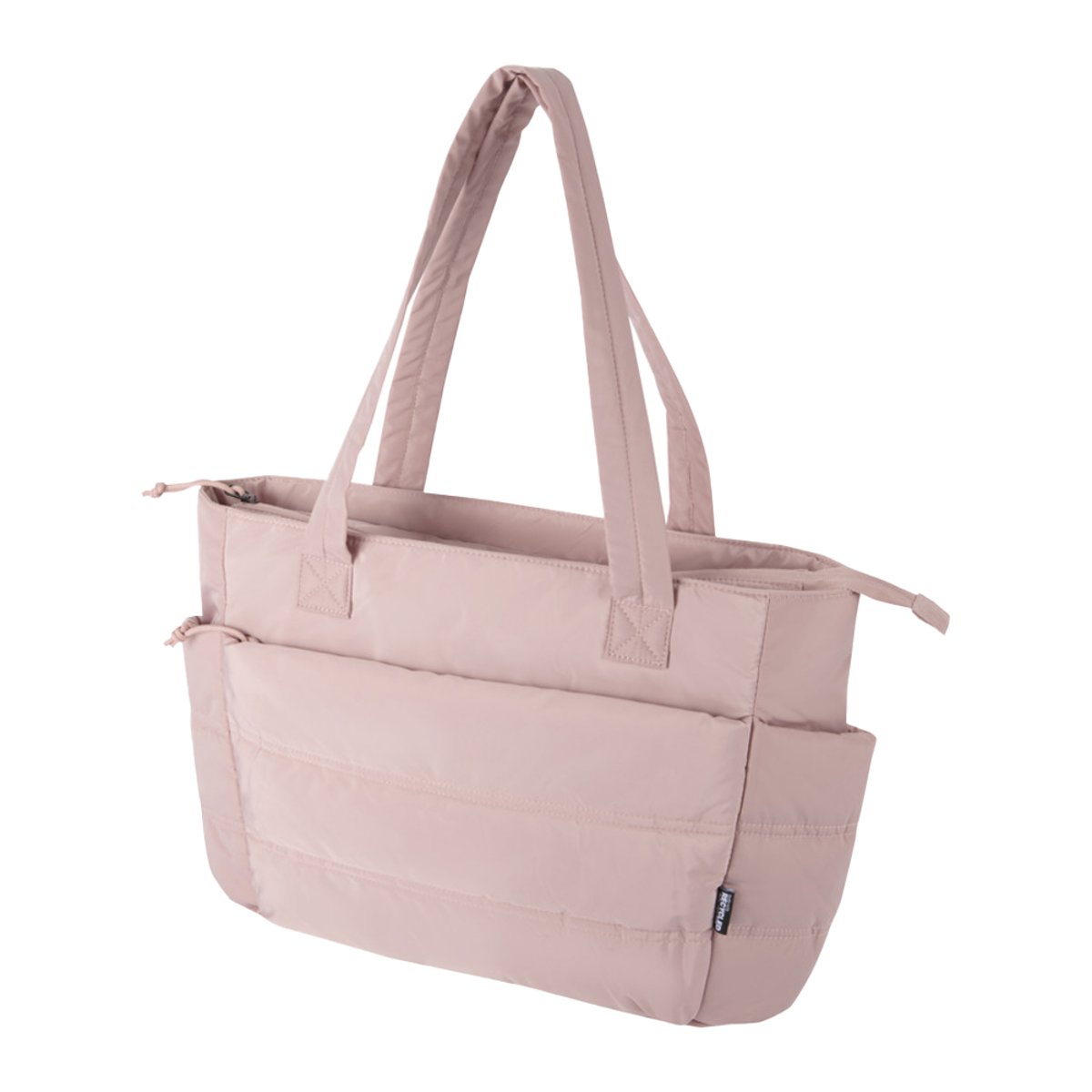 Tote bag motif/style uni rose corail, FLOSO