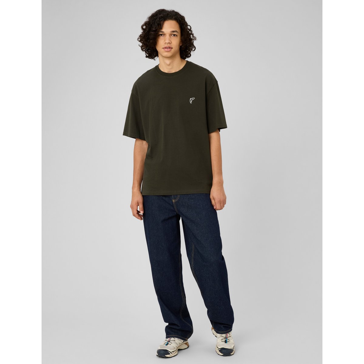 T-shirt imprimé devant / dos kaki, BZB