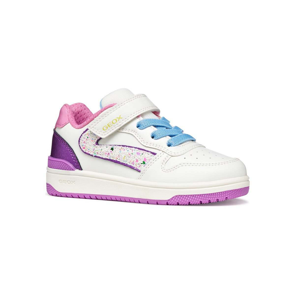 Baskets J WASHIBA blanc/violet foncé, GEOX