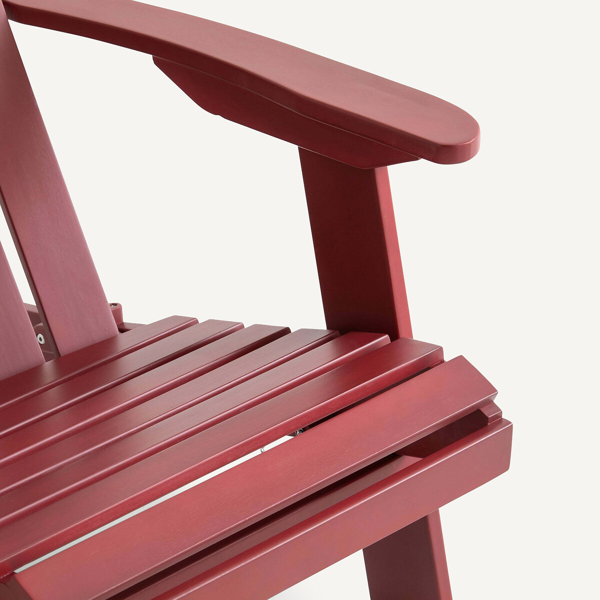 Sillón de jardín Théodore, estilo Adirondack rojo burdeos, AM.PM