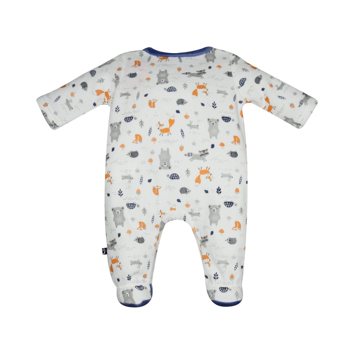 Pyjama bebe fabrice velours rase bleu, SUCRE D'ORGE