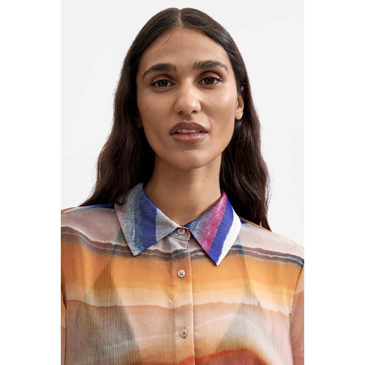Blouse à manches longues imprimée multicolore, DESIGUAL