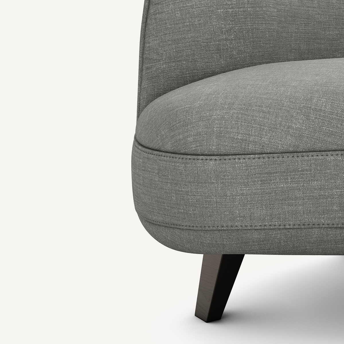 Chaise longue in cotone/lino, Rosebury antracite, AM.PM X EMMANUEL GALLINA