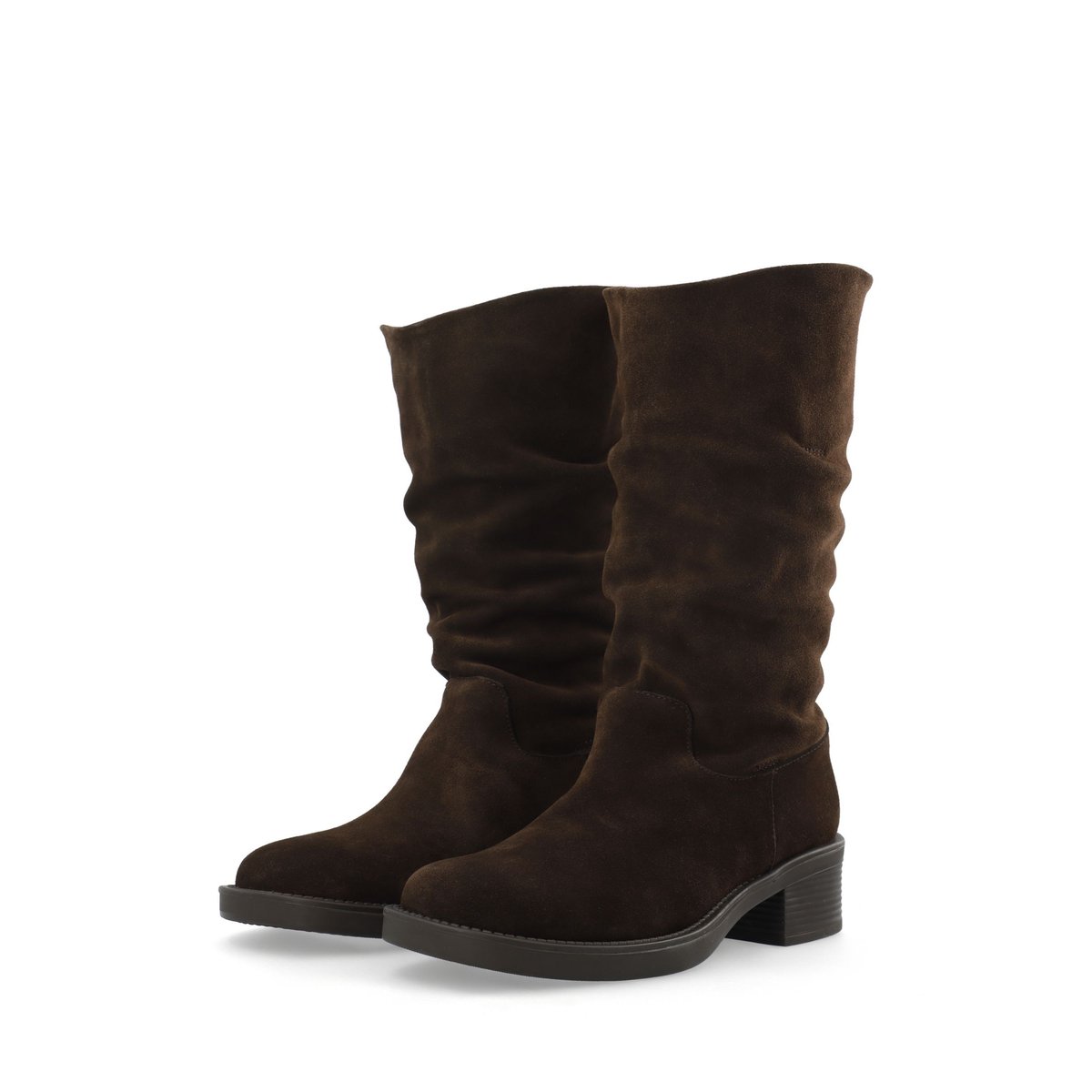 Bottes En Daim marron - brown1, BIANCO