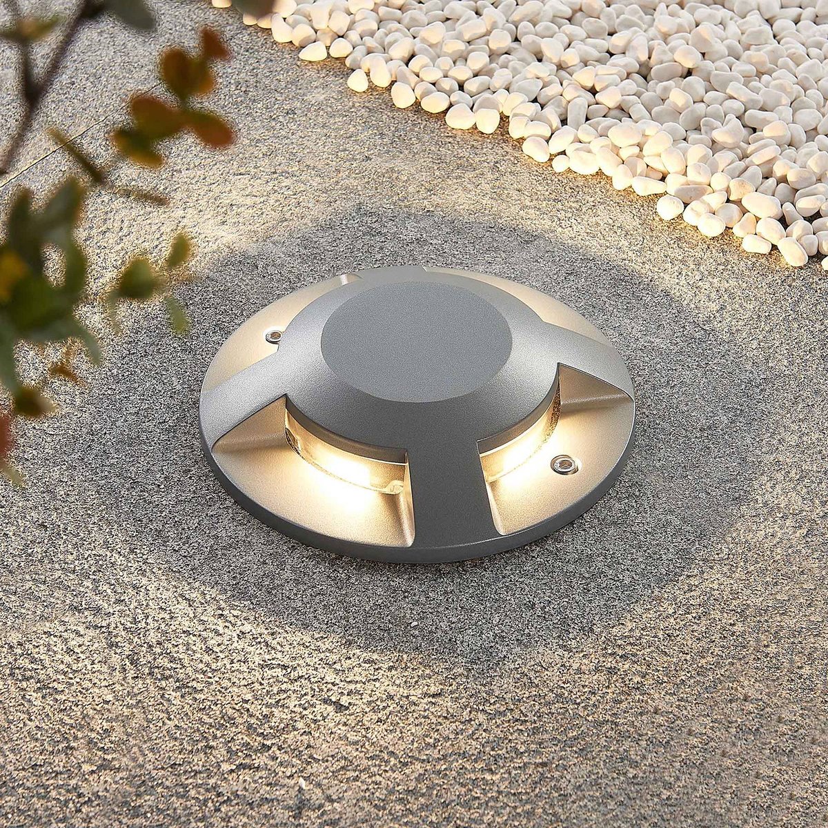 Luminaire extérieur en aluminium moderneLED argent (ral 9006), LUCANDE