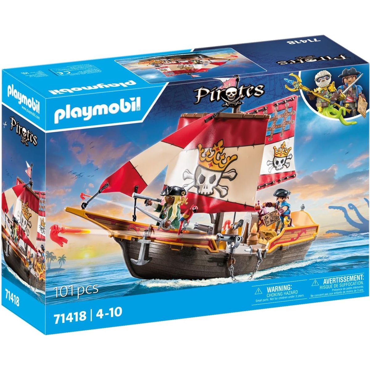 Chaloupe des pirates multicolore, PLAYMOBIL