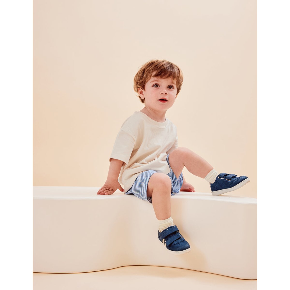 Baskets Enfants LILO bleu écru, ODAJE