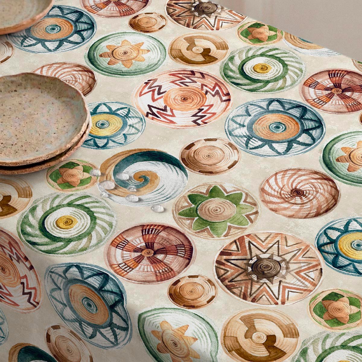 Nappe anti-taches Masai - 100% coton - multicolore, NAF NAF HOME